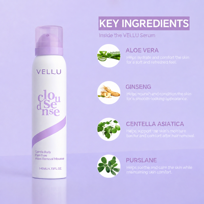VELLU™ Pain-Free Hair Removal Cream/Spray for Sensitive Skin