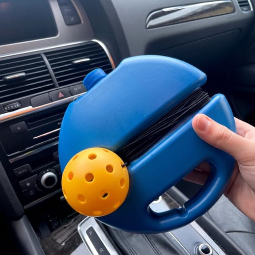 PickleCo trainer stored in a car