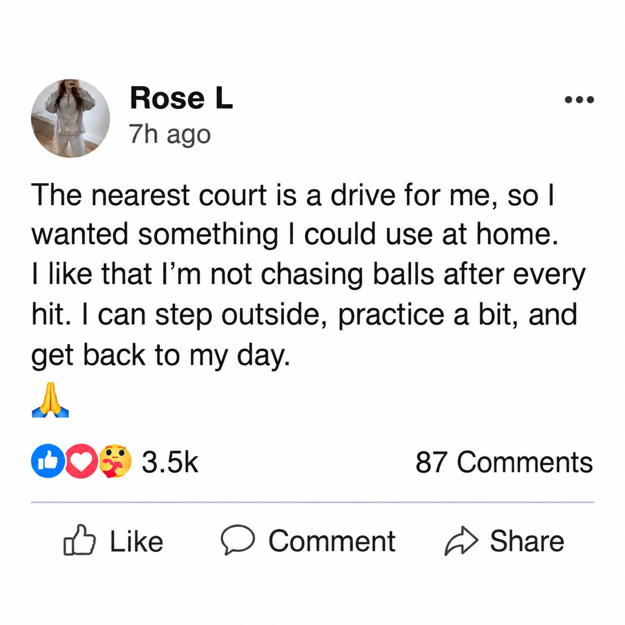 Customer review from Rose L